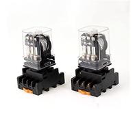 RCGKNNMUZ 2Pcs JTX-3C DC24V Coil 11P 3PDT General Purpose Power Relay + Socket
