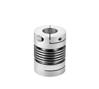 RCGKNNMUZ Bellows Couplin Bellows Coupling D25 L37 Shaft Zero Backlash Generator Metal Servo Motor Spring Quick-Bellow Aluminum Alloy Couples(Hole size 7x10mm)