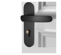 RCGKNNMUZ Door Lock Indoor Home Room Door Lock Bedroom Black Magnetic Silent Split Lock Lock Wooden Door Handle(Type K-Magnetic lock)