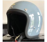 RCGNR Classic 500TX Small Body Helmet Open Face Half Face 3/4 Jet ECE Certified Retro Helmet Motorcycle Motorbike Scooter Vintage Helmet for Men and Women,Mist Blue,L