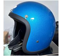 RCGNR Classic 500TX Small Body Helmet Open Face Half Face 3/4 Jet ECE Certified Retro Helmet Motorcycle Motorbike Scooter Vintage Helmet for Men and Women,Blue,M