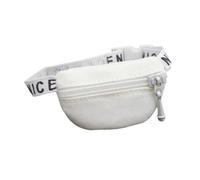 RCGOFOLLOW 1/6 Action Figure Waist Pack Allows Personalized Dress Up For Dolls And Encourages Creativity In Playtime Scenarios 1/6 /12 Dollhouse Miniature Crossbody Fanny Pack , White , 15x2.3cm