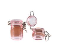 RCGOFOLLOW 1/6 Scale Dolls House Miniature Storage Jar Long Lasting Craftsmanship For Decorative Dollhouse Needs Dollhouse Furniture Storage Jar Miniature Decor Furniture Decor, pink