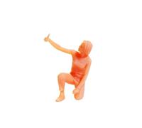 RCGOFOLLOW 1/64 Scale Unpainted Figure Model Miniature Model DIY Coloring And Creating Realistic Tiny People Puppet Scenes People Figures Realistic Tiny Puppet, Style D