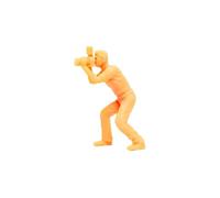 RCGOFOLLOW 1/64 Scale Unpainted Figure Model Miniature Model DIY Coloring And Creating Realistic Tiny People Puppet Scenes People Figures Realistic Tiny Puppet, Style B