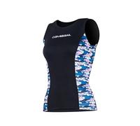 RCGOFOLLOW 2mm Wetsuit Top Vest Thermal Womens Wetsuits Top Provides Thermal Insulation Ensuring Stay Warm While Snorkeling Swimming Kayaking Wetsuit Vest Diving Sleeveless Wet Suit, Black, XXL