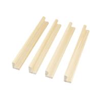 RCGOFOLLOW 8Pcs Wooden Mahjong Ruler Stand Portable Venue Card Game Pushing Ruler Mah-Jongg Rulers Edge with No Toy for Home, A