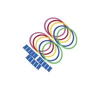 RCGOFOLLOW Agility Training Rings Set Home Fun And Engaging Way To Develop Agility And Attention In Kids Which Is Nonslip Footwork Training Rings Physical , 42cm