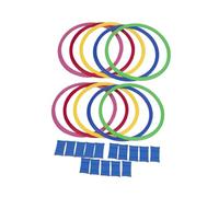 RCGOFOLLOW Agility Training Rings Set Home Fun And Engaging Way To Develop Agility And Attention In Kids Which Is Nonslip Footwork Training Rings Physical , 38cm