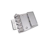 RCGOFOLLOW Bass Tuning Pegs Chrome Tailpiece Parts Adjustable Detachable Bridge Top Easy Installation 4 String Guitar Accessory Hardtail Bridge Electric Guitar Saddle