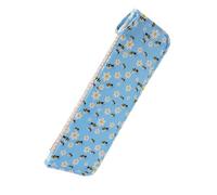 RCGOFOLLOW Beginners Cords Holder Yarn Storage Tote Bag Features Multiple Internal Pockets Waterproof Durable 600D Oxford Large Crochet Bag Tote Crochet Yarn Dispenser, blue, 43x14cm