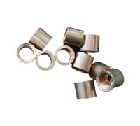 RCGOFOLLOW Billiard Cue Ferrule Lightweight Replacement Tubes Sturdy Accessories Competitive And Recreational Player Billiard Cue Ferrules Tips Replacement Part, Golden, 9.5mm