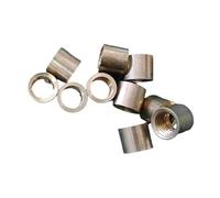 RCGOFOLLOW Billiard Cue Ferrule Lightweight Replacement Tubes Sturdy Accessories Competitive And Recreational Player Billiard Cue Ferrules Tips Replacement Part, Golden, 10.5mm