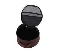 RCGOFOLLOW Camping Tableware Storage Bag Made of Nylon with Smooth Zipper and Durable Build Hiking and Cooking Outdoors Outdoor Camping Tableware Storage Bag Organizer, Black, with Mesh Pocket