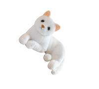 RCGOFOLLOW Cat Plush Doll Stuffed Toys Hugging Body Pillows Cosplay Figures Cute Expressions Kids Gifts and Decor Doll Sleeping Pillows Home Decoration Dolls Toy, White, 32cm
