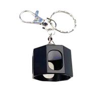 RCGOFOLLOW Chalk Keychain Box Compact Storage For Billiard Chalk Keeps Essentials Organized While On Move Between Games Snooker Pool Keychain Boxes Pocket, Black, 3x8.7cm