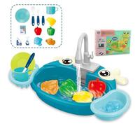 RCGOFOLLOW Circulating Water Kitchen Sink Toy Educational And Entertaining For Kids Making More Realistic And Fun For Children. Is, blue