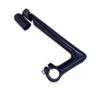 RCGOFOLLOW Cycling Accessories Bicycle Quill Stem 4mm 2mm Mounting Handle Bar Riser Aluminum Alloy Upgrade Climbing Gooseneck Handlebar Clamp Bike Stem Riser Sports, black, Length 18cm