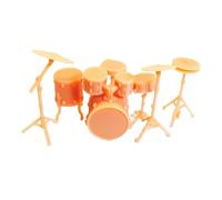 RCGOFOLLOW Diorama Drum Kit Model Trains Scale Painted Figures S Scale Miniature Scenes Model Train Building Kits Scenic Layouts Miniature Scenes Drum Percussion Instrument