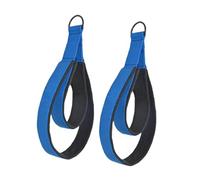 RCGOFOLLOW Double Loop Pilates Straps Offer Two Options For Stretching D Rings Yoga Exercise Equipment And Tear Resistant. Stretch Exercise Band Waist Back Leg Yoga Straps, Deep Blue, 38x5cm