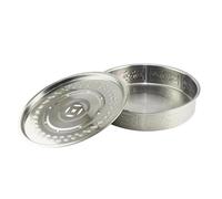 RCGOFOLLOW Drainage Tea Tray Table Box With Thickened Construction Various Activities At Home Stainless Steel Tea Tray Features Round Table Box Water Storage For, Silver, 24cm
