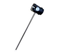 RCGOFOLLOW Durable Materials Bass Drum Pedal Beater Round Head Easy Installation Precision Round Rubber Head Of Bass Drum Pedal Provides Smooth And Consistent Kick, Black, 21.5x5.3cm