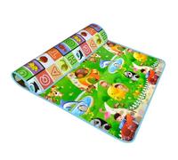 RCGOFOLLOW Durable Non Slip Baby Crawling Pad Double-Sided Letter Animal Game Pad Engaging Color Rich Experience Promotes Imagination Double-Sided Letter Animal