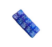 RCGOFOLLOW Educational Math Games Digital Dice Include Add Subtract Teaching Tool Featuring Sturdy Acrylic Six Sided Dice Acrylic Six Sided Teaching Tool Double Color, Pink with blue, 16mm