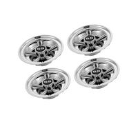 RCGOFOLLOW Efficient Golf Cart Hub Caps Striking Golf Cart Wheel Covers User Friendly Installation Buggy Wheel Trims Easy to Utilize Universal Accessories Pull, Silver, 8 inch