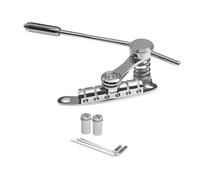 RCGOFOLLOW Electric Guitar Bridge Stop Bar Enhances Stability In LP SG Guitars With Zinc Alloy Construction For Guitar Modifications. Bridge Parts Features Fixed Specifically, Silver, 25x10x4.5cm