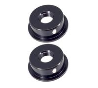RCGOFOLLOW Electric Guitar Socket Package Includes Two Pieces Replacing Worn Out Components And Requires 7/8 Inch Mounting Hole. Plate Polishedl Finisht Electric Guet Plate, Black, 26mm