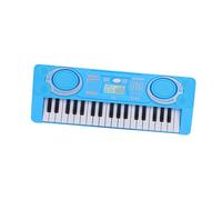 RCGOFOLLOW Electric Piano Organ Beginners Toy Choice For Introducing Children To Music Through Engaging Activities 37 Key Electronic Keyboard Kid Piano Musical Toy , Blue , 34.5x12.5x8cm