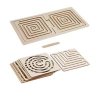 RCGOFOLLOW Exciting Maze Board Game Toy Left Right Brain Developmental Training For Fine Motor Skills And Hand Eye Coordination Left Right Brain Development Toy Maze Sensory