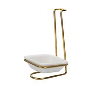 RCGOFOLLOW Functional Spoon Holder Vertical Rack Provides Space Saving Solution for Organized Kitchen Holding Soup Ladles Holders Vertical Saving Spoon Rest Shelf Utensils Stand, Single Square