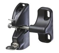 RCGOFOLLOW Gate Gravitation Latch Lock Key Lockable Fence Hardware for Metal Wood Gates Black Finish Key Lockable 2 Sided Gate