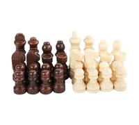 RCGOFOLLOW International Standard Tournament Chessmen Durable Wooden Chess Accessories Providing Endless Enjoyment Wooden Chess Pieces Replacement Board Games