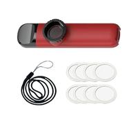 RCGOFOLLOW Kazoo With Five Flute Diaphragms Versatile Music Kazoo Guitar Ukulele Collabs And Enjoying Musical Vibes With Five Flute Diaphragms For Music Lovers , Red , 10.8x2.5x2cm