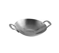 RCGOFOLLOW Korean Ramen Pot Stainless Steel Noodle Pot Fast Heating Cooking Seafood Lovers Multipurpose Pan Dry Pots Kimchi Soup Camping Stew Small Hot Double Handle Seafood Stockpot, Silver, S