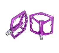 RCGOFOLLOW Lightweight Bicycle Flat Pedals Designed For Adults BMX Bikes Unicycles Anti-slip Spikes Maximum Safety Mountain Bike Pedals Flat Aluminum Red Clipless