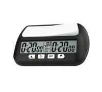 RCGOFOLLOW Lightweight Chess Clock Digital Chess Timer All Board Games Electronic Alarm Precision Functionality Especial Board Game Or Training Clock Digital Timer, Black, 14x8.8x4.5cm