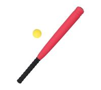 RCGOFOLLOW Lightweight Kids Baseball Bat With Training Ball Excellent Introduction For Beginners Engage Kids In Active Sport Play Baseball Bat Ball Set For Children Training , Red , 54cm
