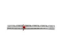 RCGOFOLLOW Measuring Gauge Quilting Tailor Ruler Precision Measurement Tool For Seam Allowance And Marker Circles Crafts Knitting Sewing Hemming Measuring Supplies, silver, 15x1.7cm