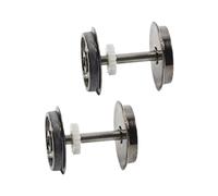 RCGOFOLLOW Metal Wheel Sets With Axles For Model Train Providing Reliable Rotation And Enhanced Performance In Every 1:87 HO Scale Model Railway Hobby Train Accessory