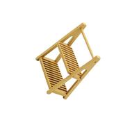 RCGOFOLLOW Miniature Bread Rack Food Storage Shelf Addition To Miniature Kitchen Display Enhancements DIY Scene Models Garden Buildings Structures Plant Stand , light brown , 43x24x57mm