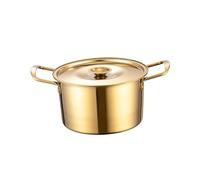 RCGOFOLLOW Multipurpose Korean Ramen Cooking Pots Stainless Steel Picnics Camping Dinners At Home Kitchen Korean Soup Pot Instant Noodles For Lunch Beach Stockpot Noodles Pot Soup With Handle