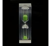 RCGOFOLLOW Optimal Kitchen Sand Clock Reliable Cooking Sand Timer Exceptional Egg Timer Beautifying Home Gift Option Home Decoration MaterialAcrylic Counting Time3 Minutes, Green, 2.5x2.5x8 cm