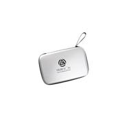 RCGOFOLLOW Pingpong Paddles Hard Case With Large Capacity And Easy Access Smooth Zipper Suited For Table Tennis Racket Storage Pingpong Paddles Hard Case Water Resistant Gifts, Silver, 29x19.5x5cm