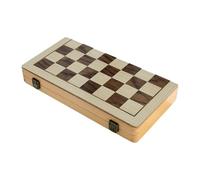 RCGOFOLLOW Portable Chess Games Set Crafted Wood Family Gatherings While Developing Strategic Thinking Camping Trips 2 In 1 Board Games Travel Case Beginner Chess Set