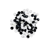 RCGOFOLLOW Portable Go Games Pieces Set With Frosted Texture 100 Game Stones Easy To Handle Beginners And Casual Players Strategy Board Games Gobang Chinese Chess Pieces