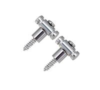 RCGOFOLLOW Professional String Tree Guides Retainer Hardware Enhances Performance Of Guitar Strings Keeps Tone Stable Longer Prevents String Wear Roller Guides Retainer With, Silver, Length 11mm